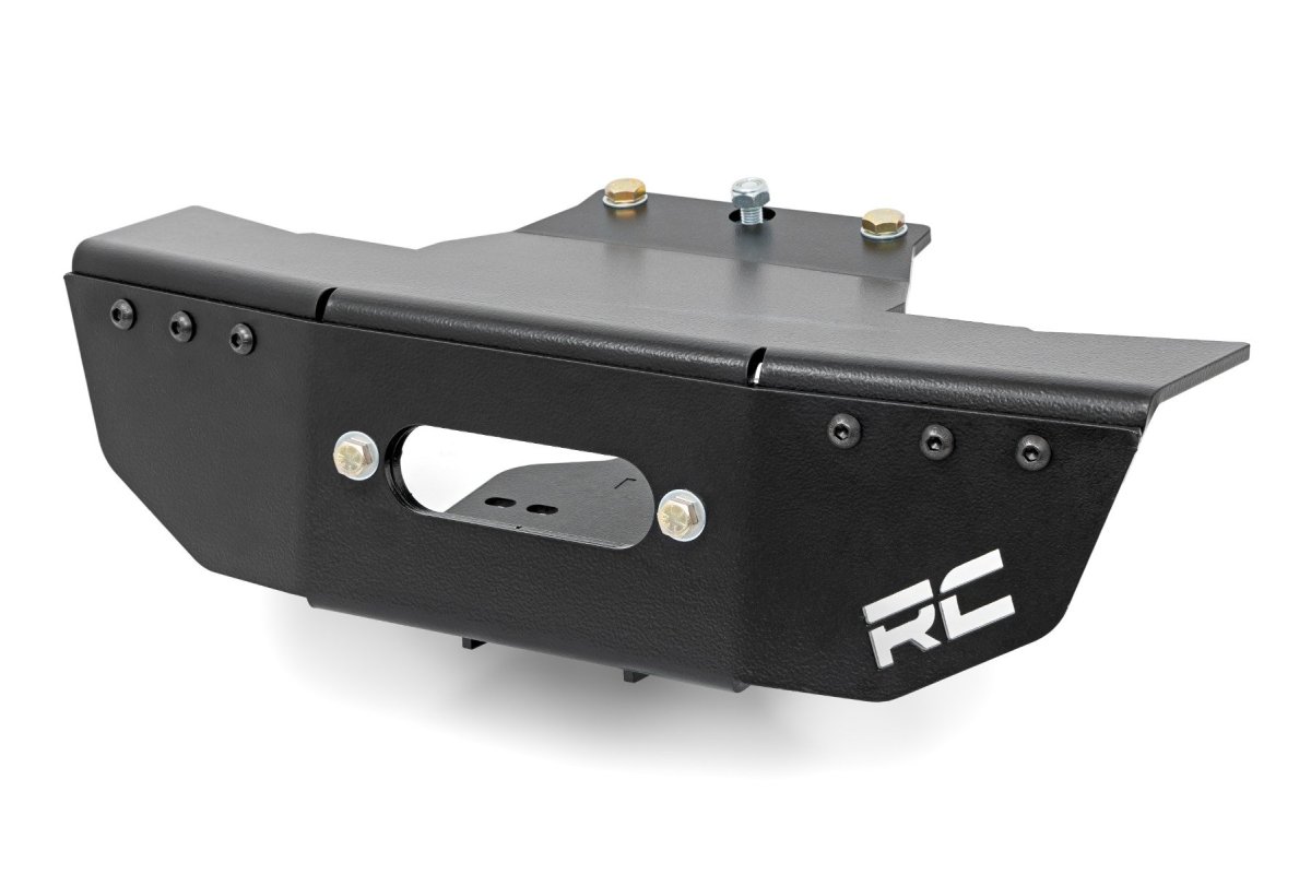 Polaris RZR Turbo S4 Winch Mount - Rough Country - RS4500S - Black - '21-'22